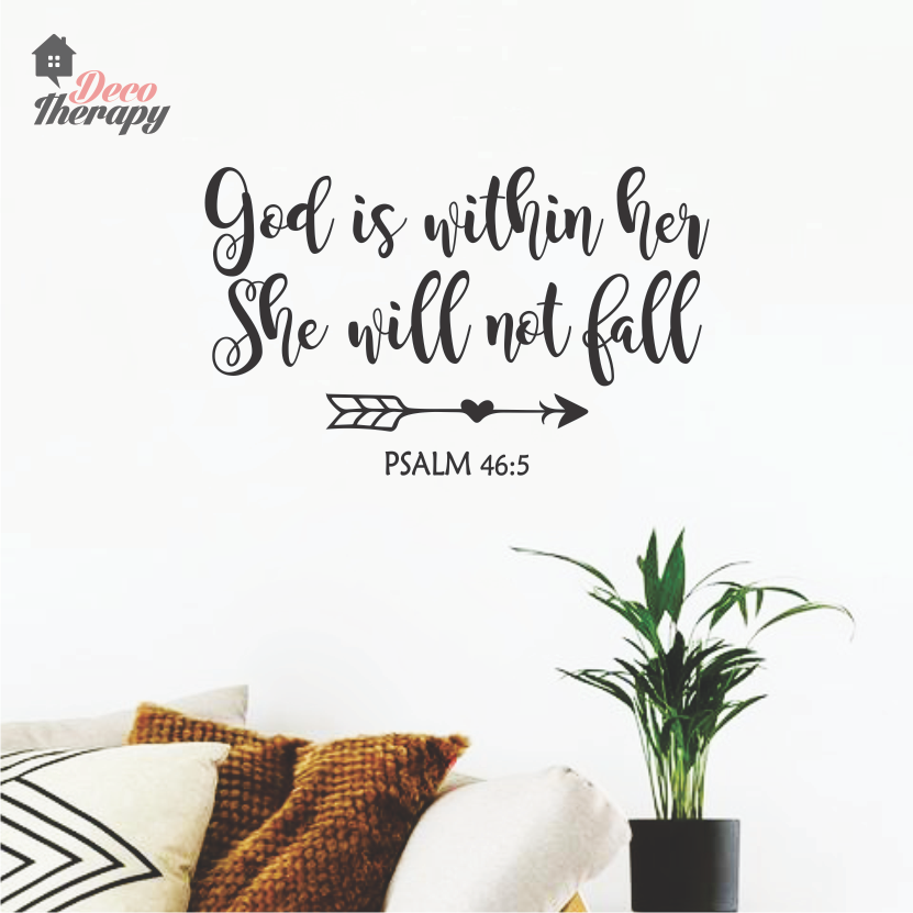 God Is Within Her V1 Wall Sticker