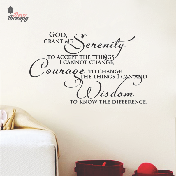 God Serenity Courage Wisdom V2 Wall Sticker