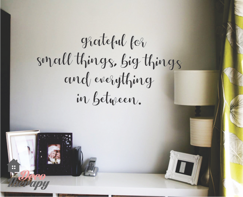 Grateful For Everything Wall Sticker