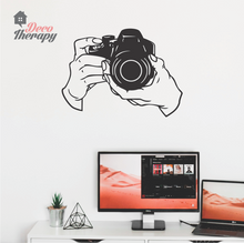 Load image into Gallery viewer, Hands Taking Photo Camera Wall Sticker