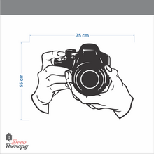Load image into Gallery viewer, Hands Taking Photo Camera Wall Sticker