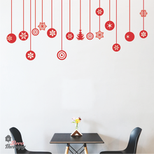 Load image into Gallery viewer, Christmas Hanging Balls Wall Sticker