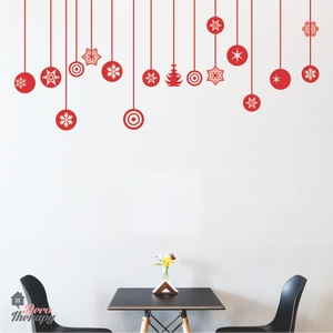 Christmas Hanging Balls Wall Sticker