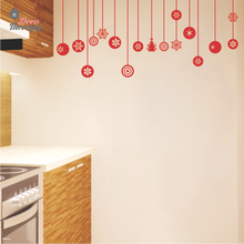 Load image into Gallery viewer, Christmas Hanging Balls Wall Sticker