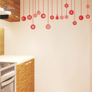 Christmas Hanging Balls Wall Sticker