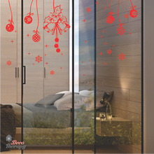 Load image into Gallery viewer, Christmas Hanging Balls And Stars Wall Sticker