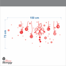 Load image into Gallery viewer, Christmas Hanging Balls And Stars Wall Sticker
