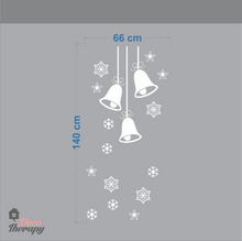 Load image into Gallery viewer, Christmas Hanging Bells And Snowflakes Wall Sticker