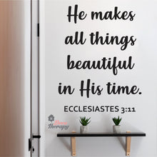 Load image into Gallery viewer, He Makes All Things Beautiful Wall Sticker