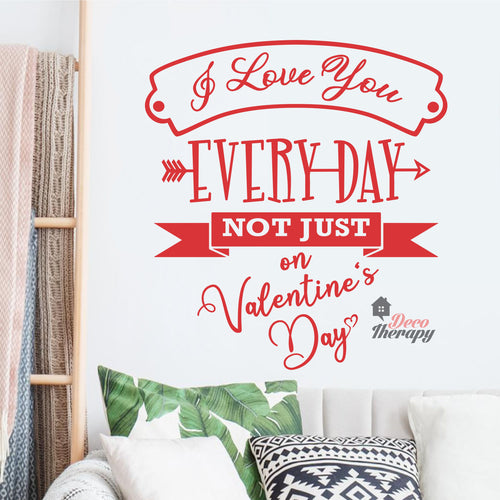 Hearts I Love You Everyday Wall Sticker