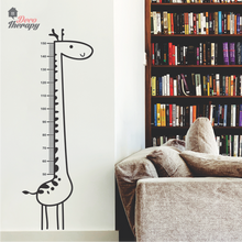 Load image into Gallery viewer, Height Chart Giraffe Wall Sticker