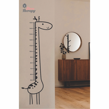 Load image into Gallery viewer, Height Chart Giraffe Wall Sticker