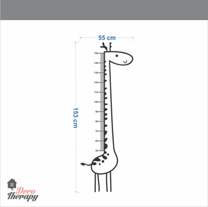 Height Chart Giraffe Wall Sticker