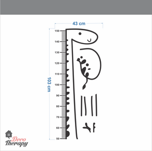 Height Chart Giraffe Wall Sticker