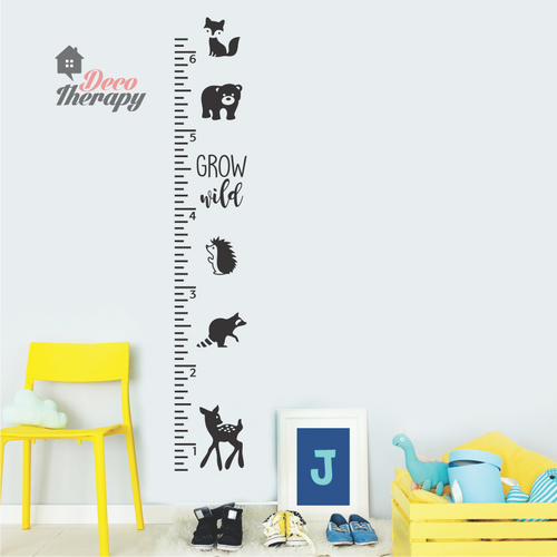 Height Chart Grow Wild Wall Sticker