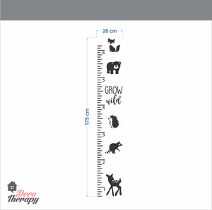 Height Chart Grow Wild Wall Sticker