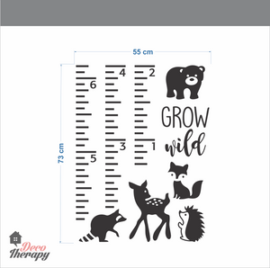 Height Chart Grow Wild Wall Sticker