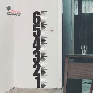 Height Chart Numbers Measurement Wall Sticker