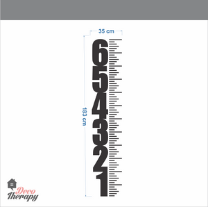 Height Chart Numbers Measurement Wall Sticker