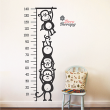 Load image into Gallery viewer, Height Chart Monkeys Wall Sticker