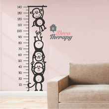 Load image into Gallery viewer, Height Chart Monkeys Wall Sticker