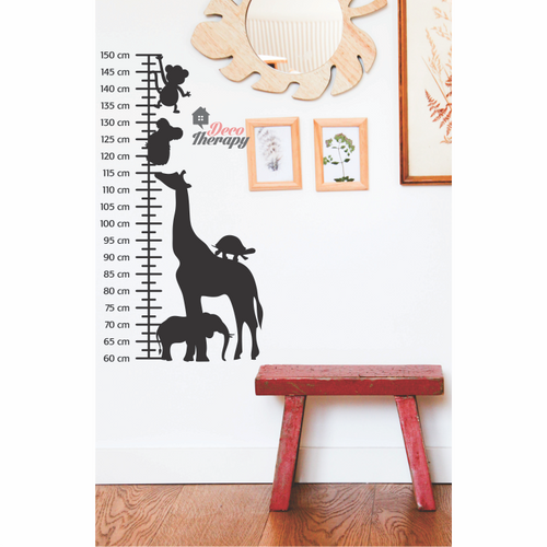 Height Chart Zoo Animals Wall Sticker