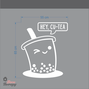 Hey! Cu-Tea Milktea Wall Sticker