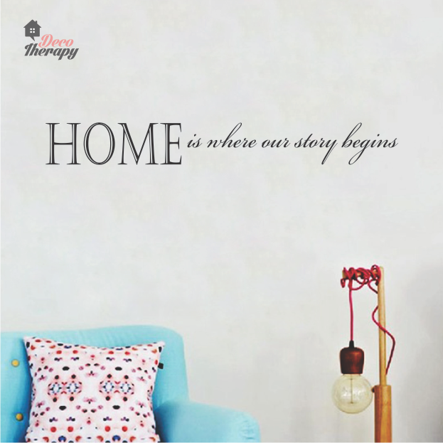 Home Is Where Our Story Begins Wall Sticker