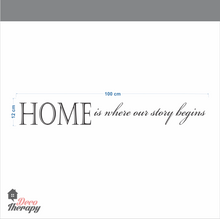 Load image into Gallery viewer, Home Is Where Our Story Begins Wall Sticker