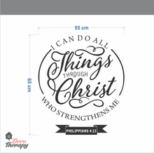 Load image into Gallery viewer, I Can Do All Things Through Christ V1 Wall Sticker