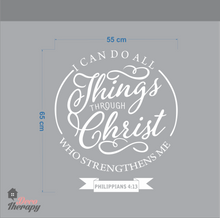 Load image into Gallery viewer, I Can Do All Things Through Christ V1 Wall Sticker