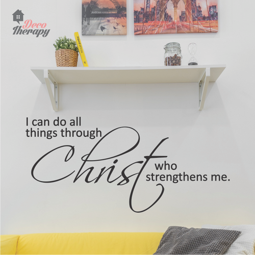 I Can Do All Things Through Christ V2 Wall Sticker