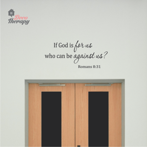 If God Is For Us Who Can Be Against Us Wall Sticker