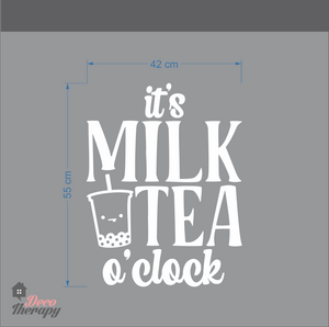 It's Milktea O'Clock Wall Sticker