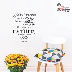 Jesus Way Truth Life Wall Sticker
