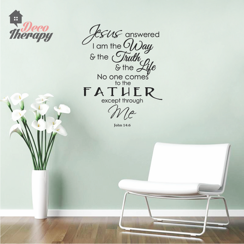 Jesus Way Truth Life Wall Sticker