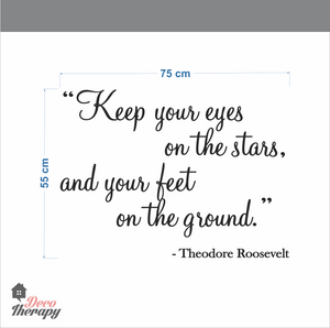 Keep Your Eyes On The Star Wall Sticker