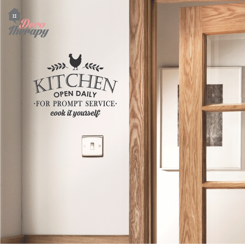 Kitchen Open Daily Wall Sticker