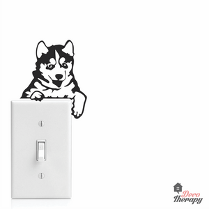 Light Switch 4 Husky Wall Sticker