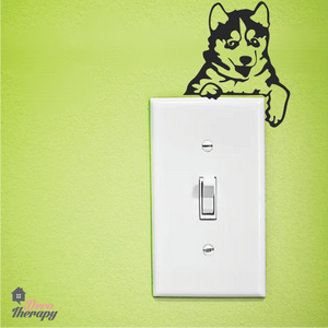 Light Switch 4 Husky Wall Sticker