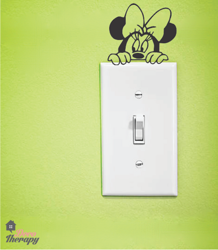 Light Switch 10 Minnie Wall Sticker