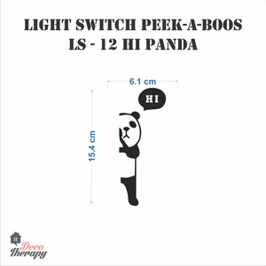 Light Switch 12 Hi Panda Wall Sticker