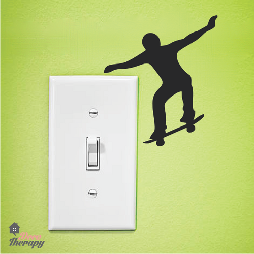 Light Switch 15 Skater Wall Sticker