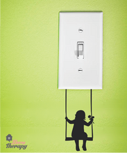 Load image into Gallery viewer, Light Switch 18 Girl Swing Wall Sticker