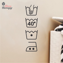 Load image into Gallery viewer, Laundry Symbol Wall Sticker