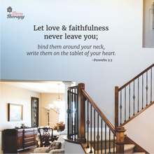 Load image into Gallery viewer, Let Love &amp; Faithfulness Never Leave You Wall Sticker