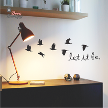 Load image into Gallery viewer, Let It Be With Birds Wall Sticker