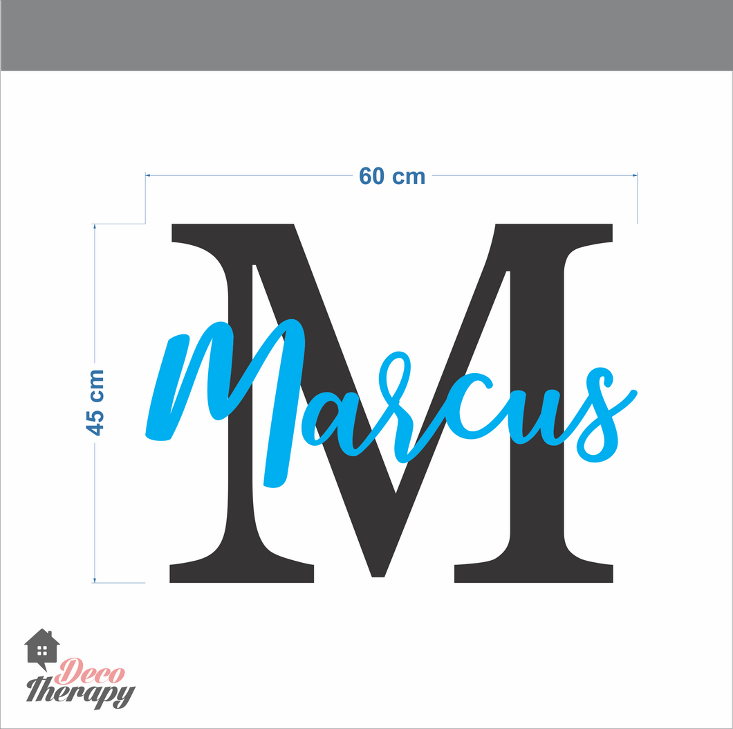 Customized Letter Name Design Wall Sticker