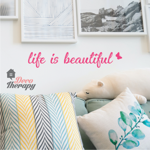 Life Is Beautiful Wall Sticker