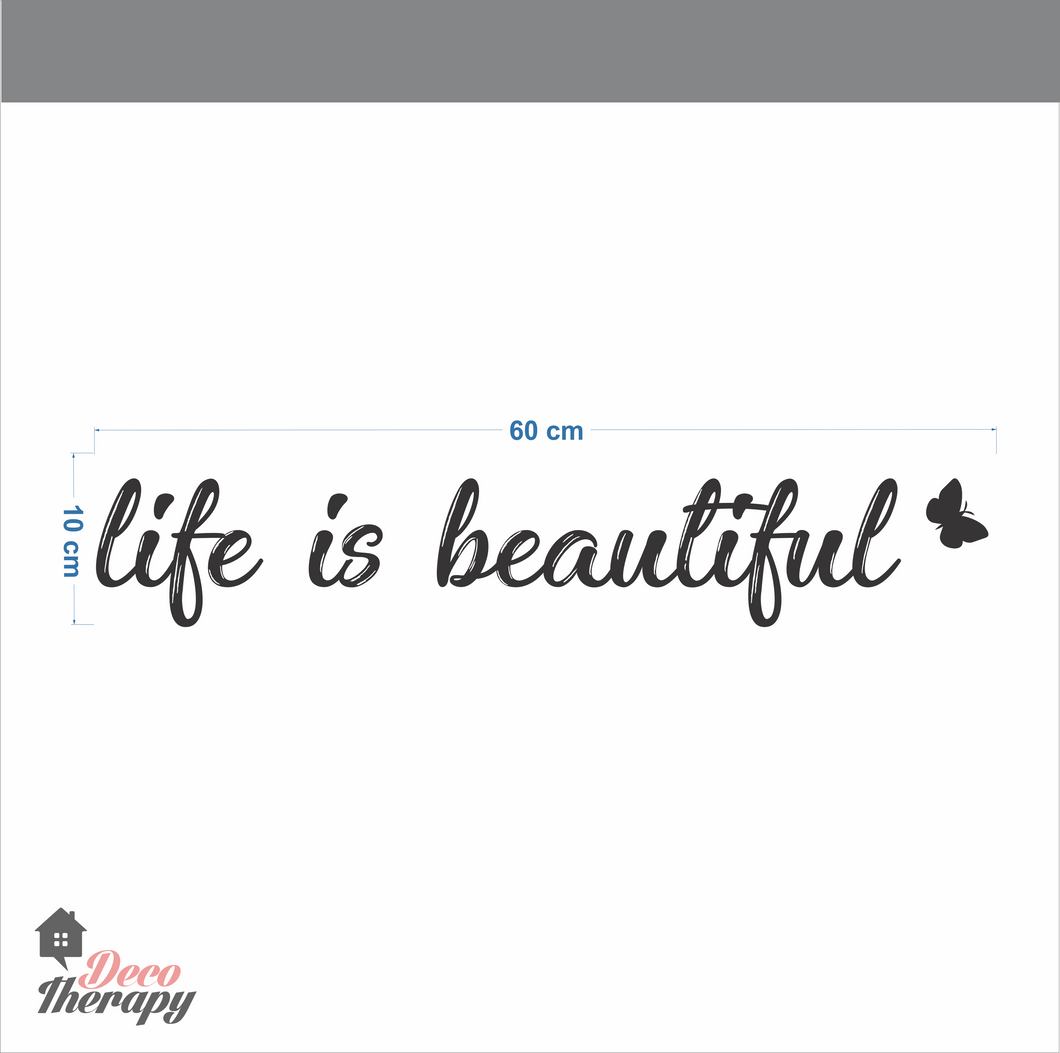 Life Is Beautiful Wall Sticker